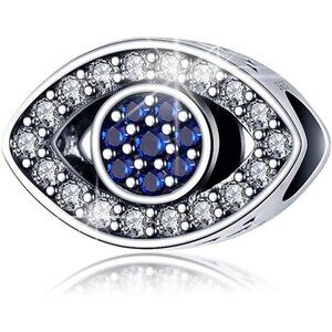 925 Sterling Silver Charms for Bracelets Necklaces 5A Cubic Zirconia Beads